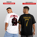 PACK X2 CR7 PORTUGAL MAN UNITED EDITION OVERSIZE PREMIUM