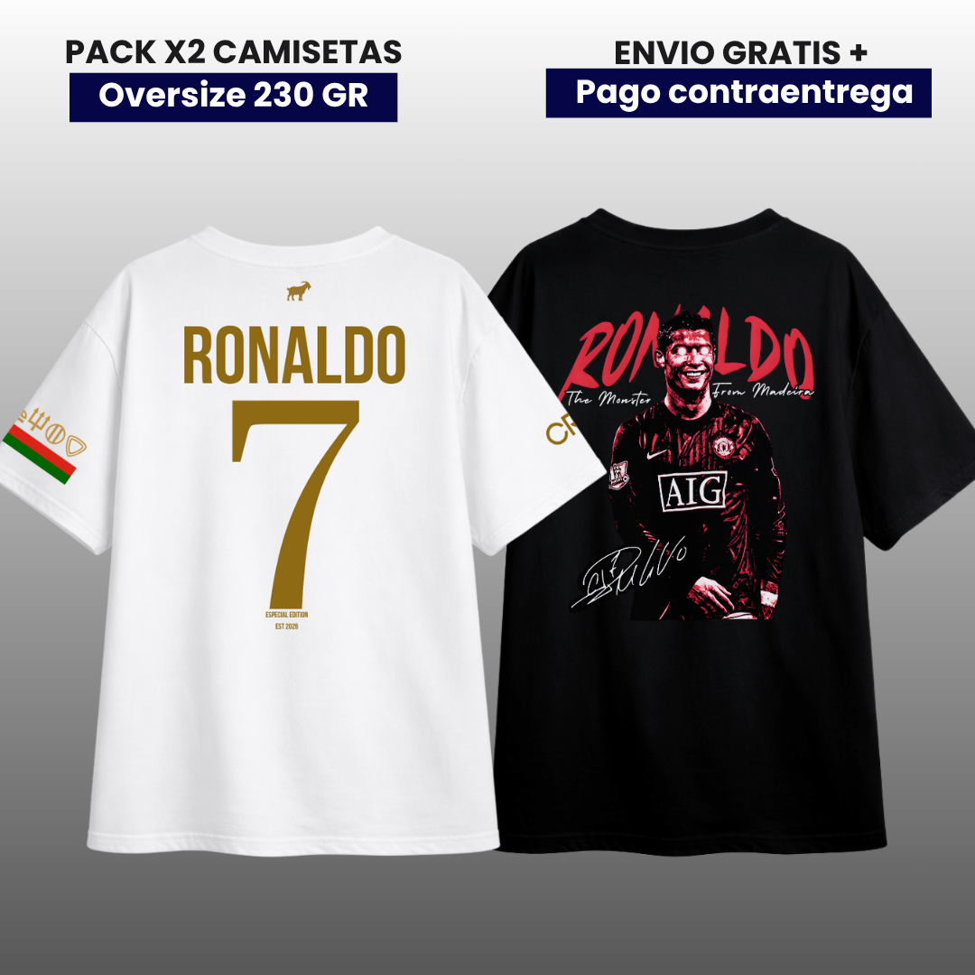 PACK CR7 PORTUGAL MAN UNITED EDITION OVERSIZE PREMIUM