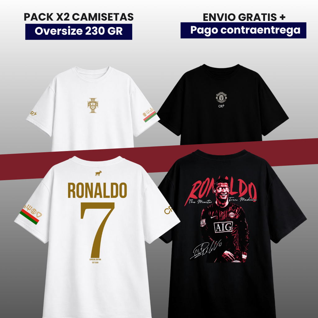 PACK CR7 PORTUGAL MAN UNITED EDITION OVERSIZE PREMIUM