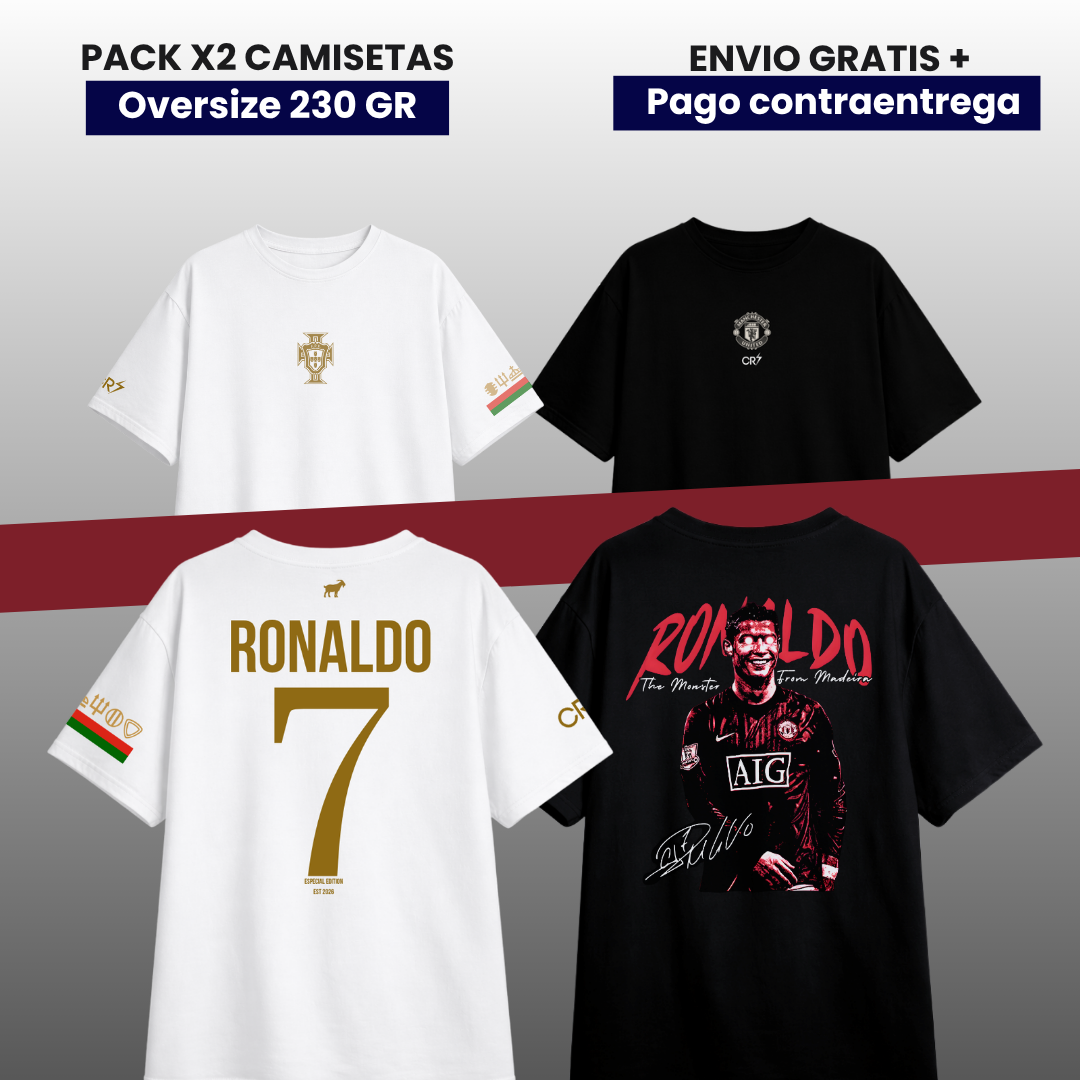 PACK CR7 PORTUGAL MAN UNITED EDITION OVERSIZE PREMIUM