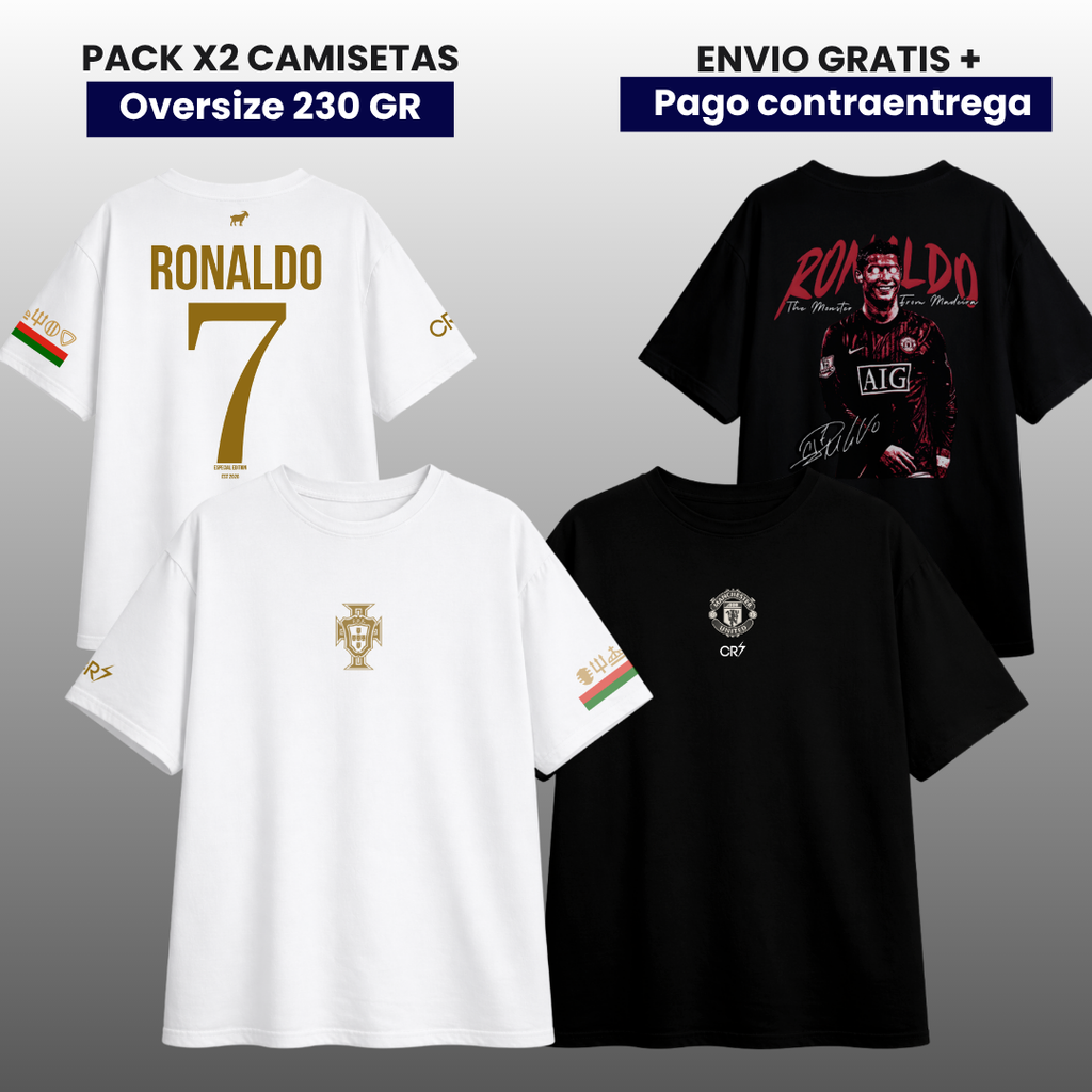 PACK CR7 PORTUGAL MAN UNITED EDITION OVERSIZE PREMIUM