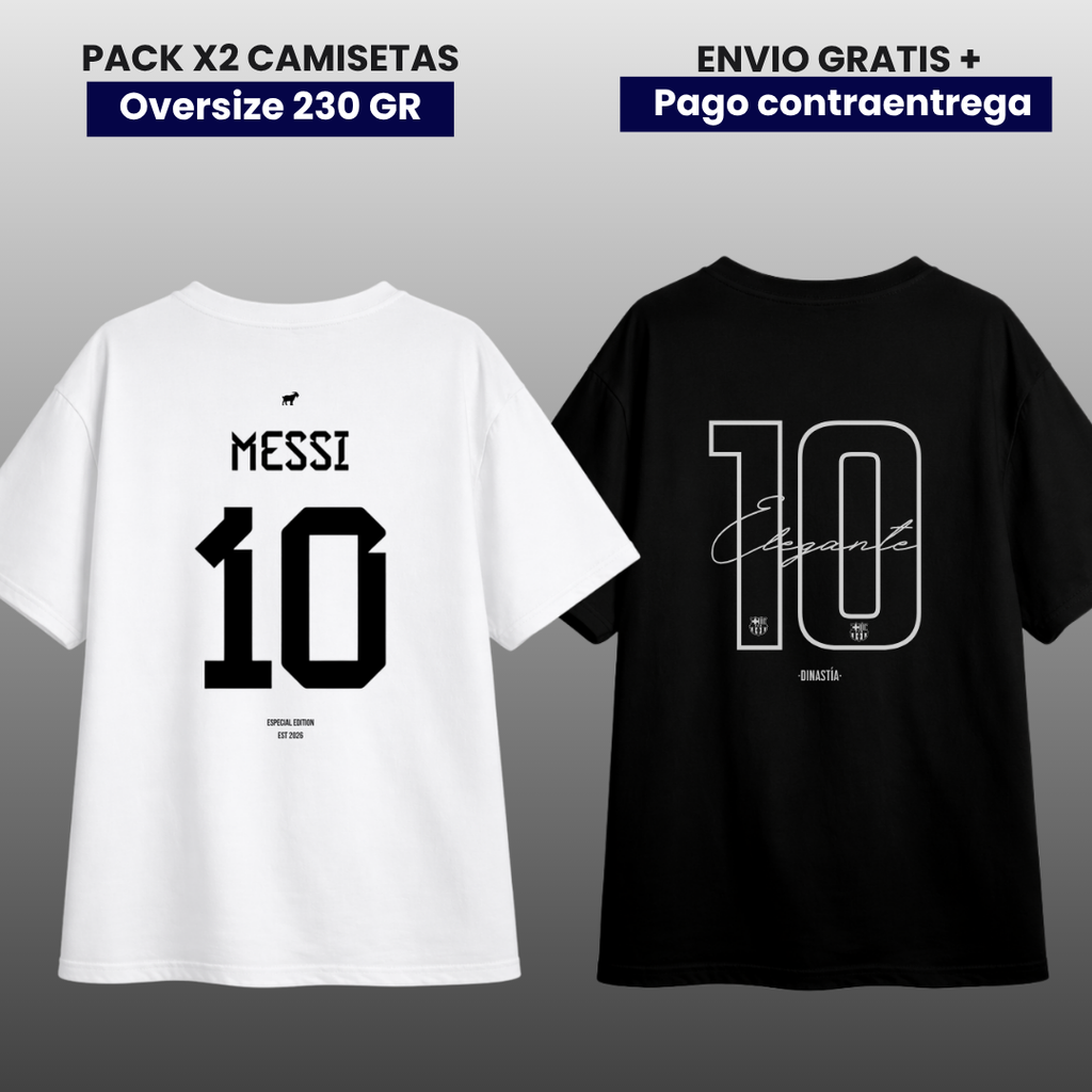 PACK MESSI ARGENTINA Y BARCA CONCEPT EDITION OVERSIZE PREMIUM