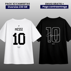 PACK MESSI ARGENTINA Y BARCA CONCEPT EDITION OVERSIZE PREMIUM