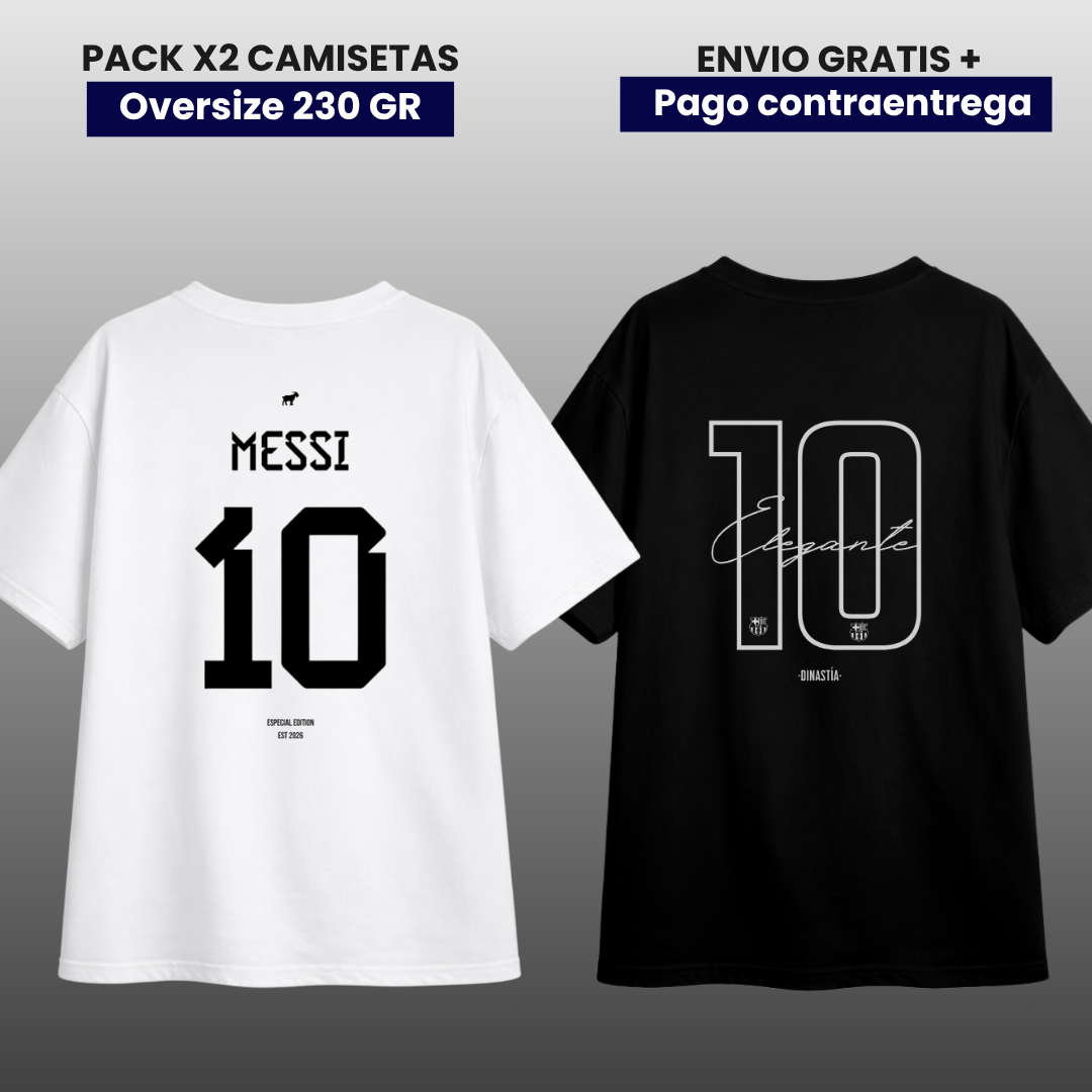PACK MESSI ARGENTINA Y BARCA CONCEPT EDITION OVERSIZE PREMIUM