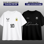 PACK MESSI ARGENTINA Y BARCA CONCEPT EDITION OVERSIZE PREMIUM