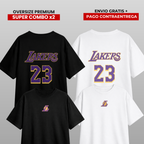 PACK X2 CAMISETAS OVERSIZE LAKERS