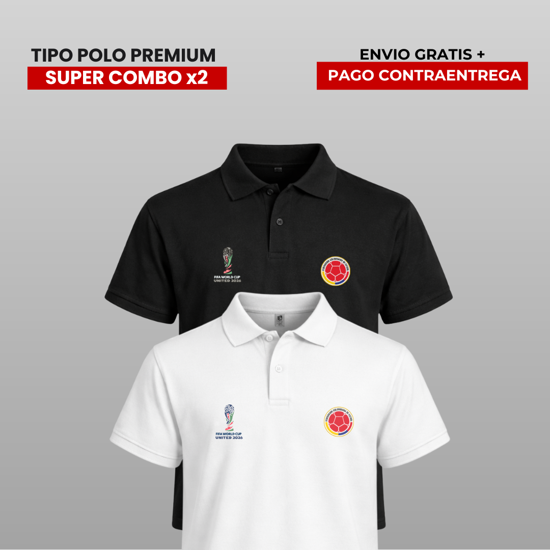 PACK POLOS SELECCIÓN COLOMBIA  WORLD CUP 2026