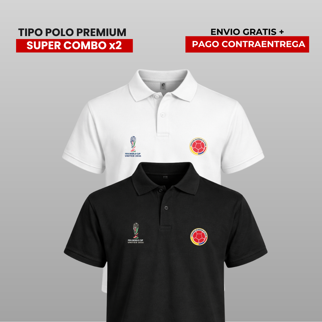 PACK POLOS SELECCIÓN COLOMBIA  WORLD CUP 2026